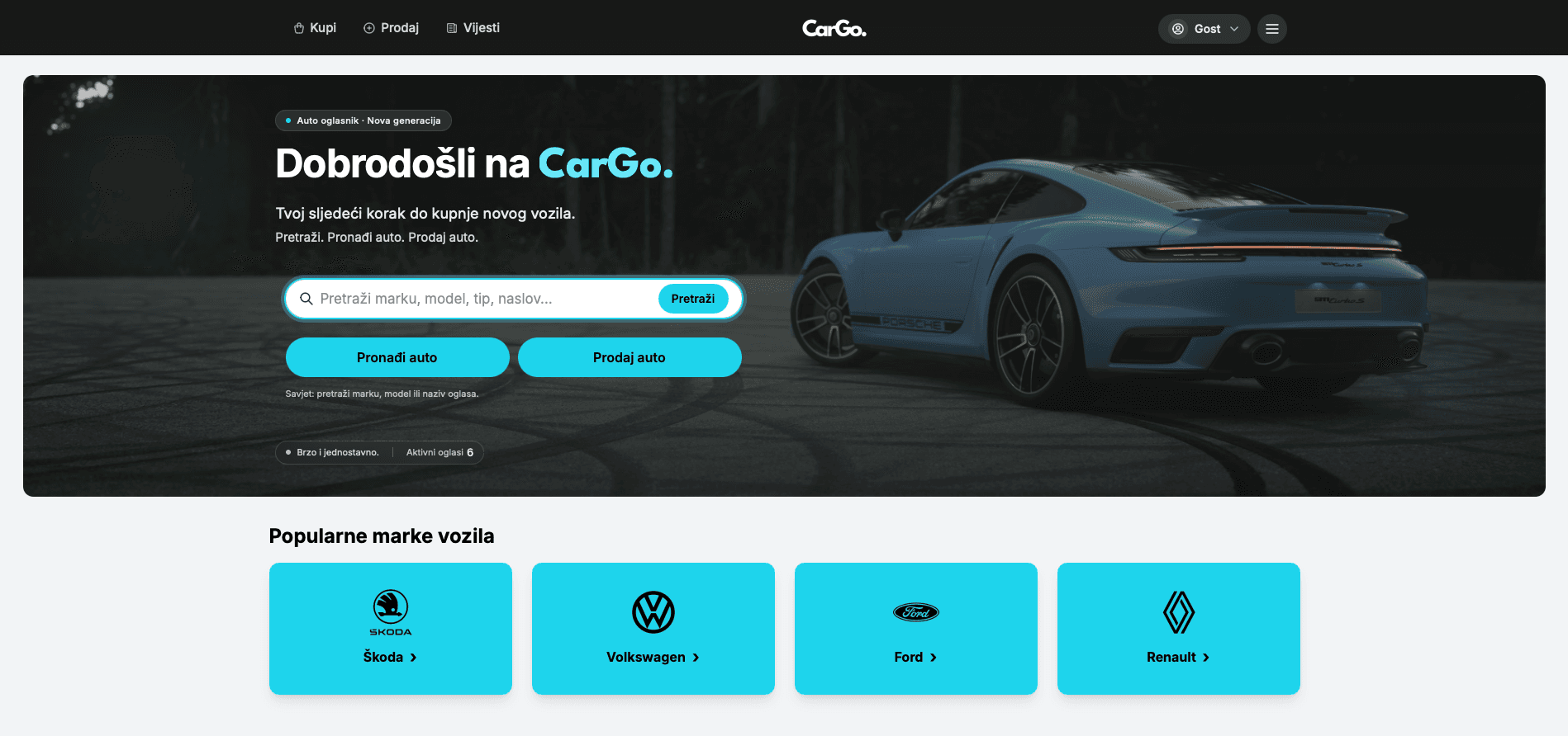 car-go.hr — desktop prikaz